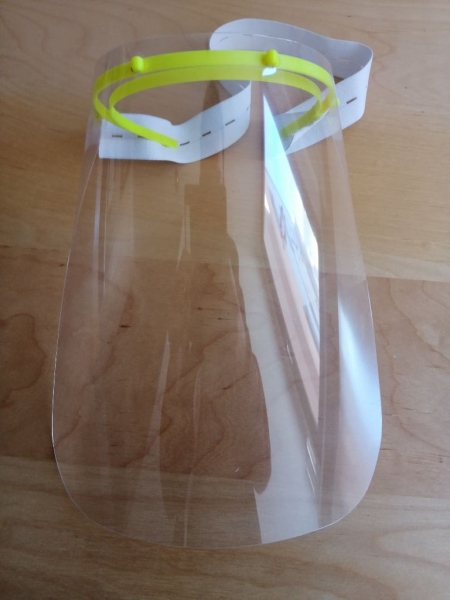 So sieht ein Faceshield aus